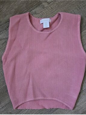 House of Harlow 1960 Ribbed Dusty Rose Tank Top